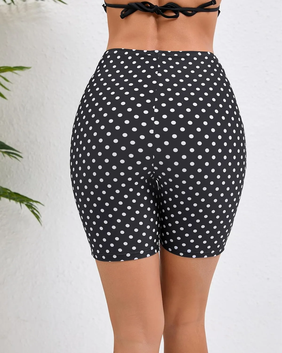 Women's 7" Plus Size High Waisted Boardshorts Swimsuit Boy Shorts Bikini Bottoms Swim Shorts